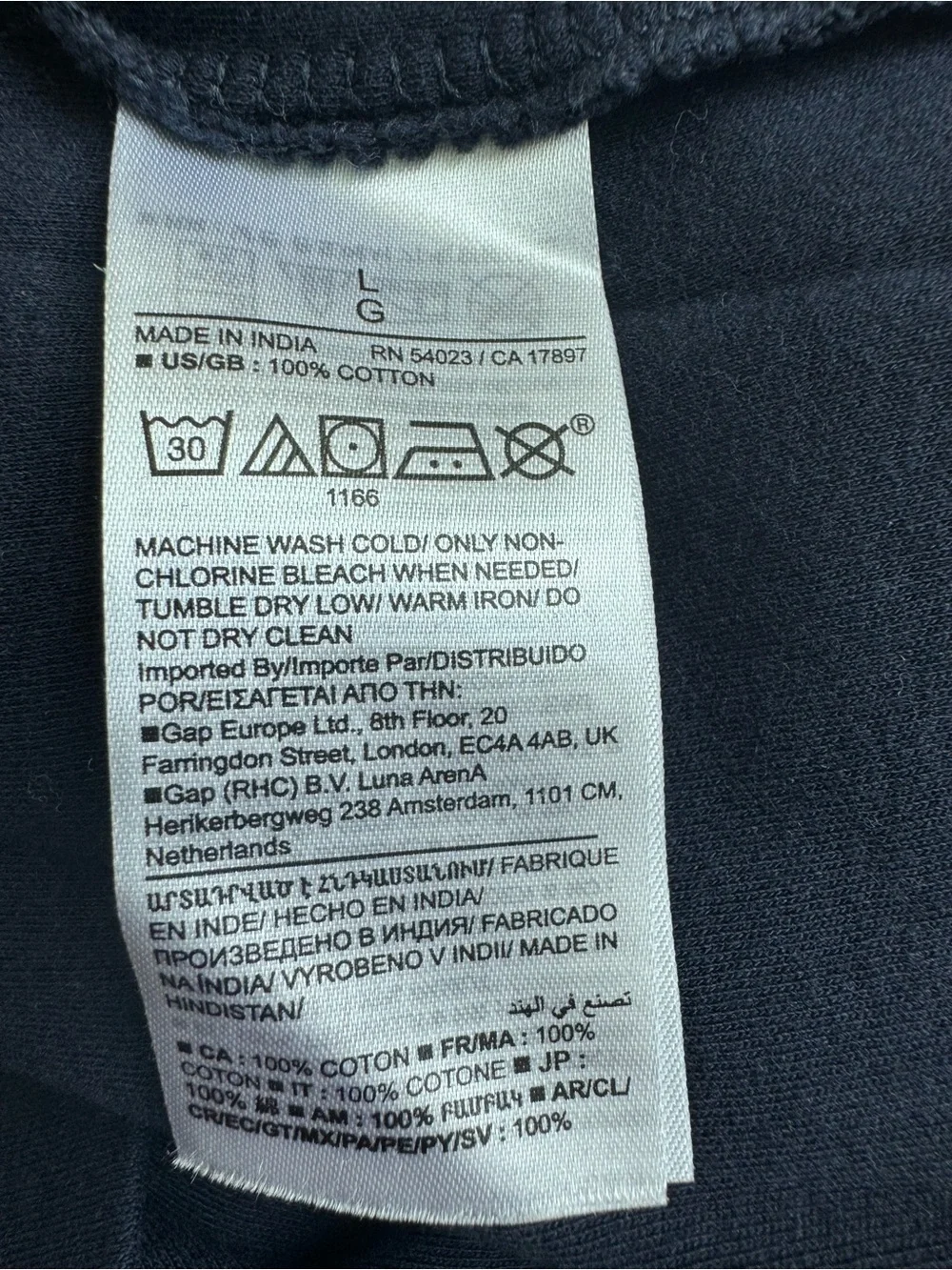 Banana Republic Men's Navy Crewneck T-Shirt Size Large